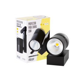 BX3 LIGHT Foco de Carril LED Trifásico 30W 2538Lm CRI90 3000K UGR<17 50.000H [BX3-TR30W-BLACK-WW] para Retail Premium, Galerías y Museos