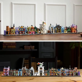 LEGO Harry Potter 76444 Tiendas Mágicas del Callejón Diagon, Juego de Construcción 2750 Piezas