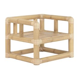 DKD Home Decor Sofá Tropical de Bambú y Ratán, Set de 4 Piezas, 135 cm Ancho x 70 cm Largo x 80 cm Alto