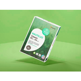 Nautilus Papel Multifuncion Din A4 80 Gramos Blanco 500 Hojas 100% Reciclado