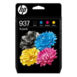 HP Tinta BK-C-M-Y Officejet Pro 9110B, 9120 AIO, 9120B AIO, 9130 All-In-One, 9130B AIO, 9110B, 9700, 9700E Series - Nº 937 Pack 4