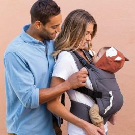 Infantino INF0773554002089 Mochila Porta Bebé Cuddle Up Fox - 2 modos: Cara Ventral y Dorsal