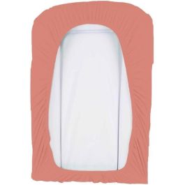 Domiva Juego de 2 fundas para cambiador 50 x 75 cm Esponja de polialgodón Blanco/Terracota