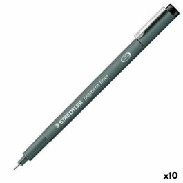 Rotuladores Staedtler Pigment Line Negro (10 Unidades) Rotuladores Staedtler Pigment Line Negro (10 Unidades)