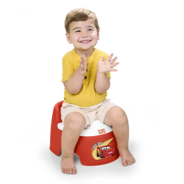 Bright Starts Orinal de Entrenamiento Disney Baby Cars Ergonómico, Protección contra Salpicaduras, Cuenco Extraíble - BRI17852