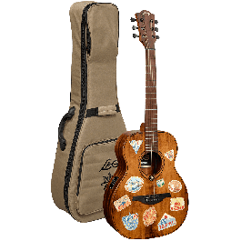 LAG Guitarra Acústica Escapade Globe Trotter Electro Lag Travel Natural Satinado