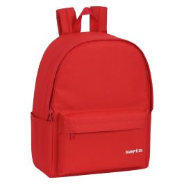 Safta Mochila para portátil de 14.1 pulgadas, fabricada en Poliéster 600D, Color Rojo - Modelos Surtidos