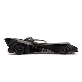 Coche metal batmóvil 1989, incluye figura batman de metal 7 cm escala 1:24 30x15x11 cm