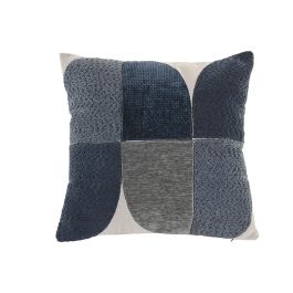 DKD Home Decor Cushions 2c25 Cojín Boho Gris Azul 45 x 45 cm de Algodón y Poliéster (2 Unidades) Precio: 20.89999967. SKU: B1JJ654R7D