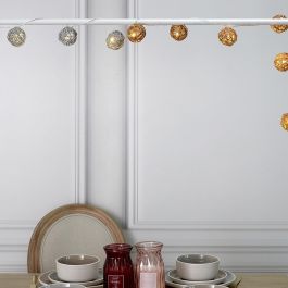 Home Deco Factory Guirnalda 8 LED Ratán 148cm