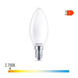 Philips Bombilla vela LED E14 4,3W 470lm 2700K luz cálida equivalente 40W