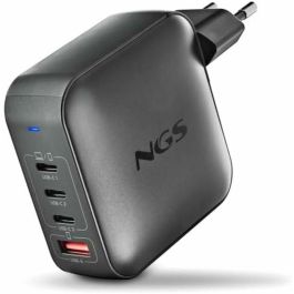 NGS Cargador Portátil BUD165W GaN 165W 3xUSB-C + 1xUSB-A Automático Voltaje 5-21V