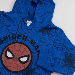 Cerdá Sudadera Spiderman Cotton Brushed con Capucha para Niños de 6 Años Azul