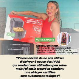 Freidora de Aire Bourgini 184172 Negro 8 L