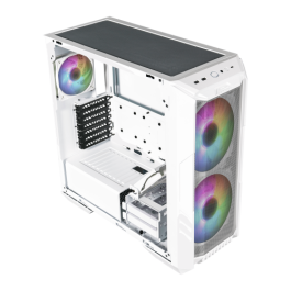 Cooler Master Caja HAF500 E-ATX Blanca Cristal Templado RGB