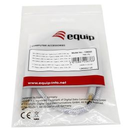 EQUIP Cable USB-C 3.2 Gen 2 a USB-C 1m 100W 4K/60Hz Blanco