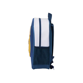 Safta Mochila 3D Real Madrid con diseño frontal termoconformado y bolsillo lateral