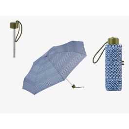 C-Collection Paraguas Mini Plegable Estampado Étnico UV 50+ Antiviento Ø 90 cm Colores Surtidos