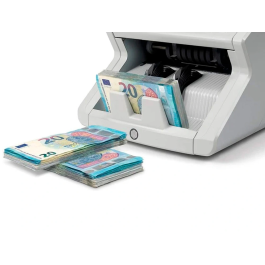 Safescan 2265 Contadora de Valor de Billetes Euro y Libras, Cuenta 1.200 Billetes/minuto, Verifica 5 Características de Seguridad