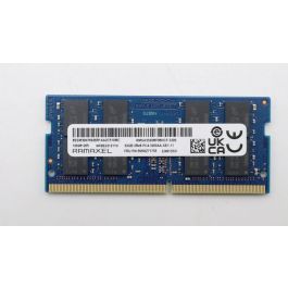 Lenovo SODIMM RAM module, 32GB capacity, 3200MHz speed, 260-Pin form factor, designed for DDR4 compatible systems. Lenovo SODIMM RAM module, 32GB capacity, 3200MHz speed, 260-Pin form factor, designed for DDR4 compatible systems.