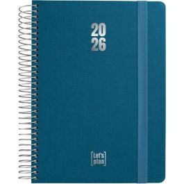 Agenda Anual (2026) Grafoplas Fancy Espiral Tapa Extradura Con Goma A5 210X150 D/P Azul Indigo Precio: 15.49999957. SKU: B1G9RJ68QF