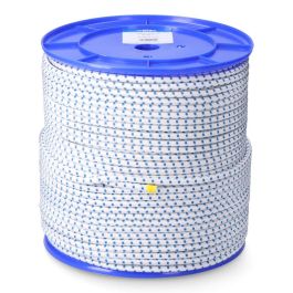 Cuerda de goma elástica blanca / azul poliéster calibre 10 mm x 100 m Precio: 127.59000001. SKU: B1J2233J2N