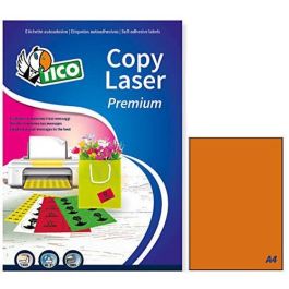 Tico LP4FA-210297 Caja 70 Hojas Etiquetas Naranja Fluorescente Sin Márgenes para Láser/Inyección de Tinta/Fotocopiadoras 210x297 mm Precio: 30.50000052. SKU: B1JNQ67JGF