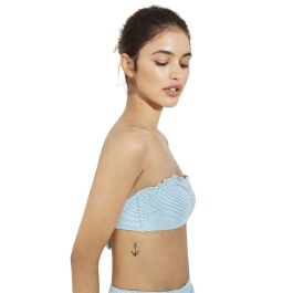 Bikini Ysabel Mora Bandeau Rayas Cian