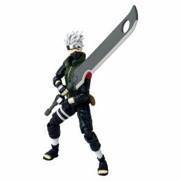 Bandai Figura de Acción Coleccionable Anime Heroes Naruto Shippuden Kakashi Hatake Cuarta Gran Guerra Ninja 17 cm con manos extra