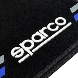 Sparco Alfombra Moqueta Corsa Azul SPCF508BL Universal Antideslizante Juego 4 Unidades
