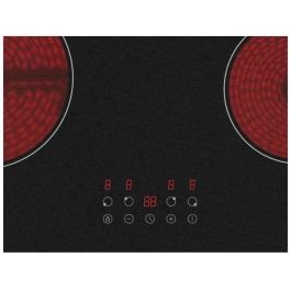 Oceanic OCEATV4Z60B2 Placa Vitrocerámica 4 Fuegos Negro