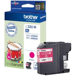 Brother LC-22UM Cartucho de Tinta Magenta Original XL Alto Rendimiento para MFC-J985DW 1200 páginas Precio: 37.50000056. SKU: B1K3MB64LY