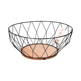 Secret Of Gourmet Frutero Metálico Baltik Gris Ø28 cm Metal/Madera Precio: 6.50000021. SKU: S7902796