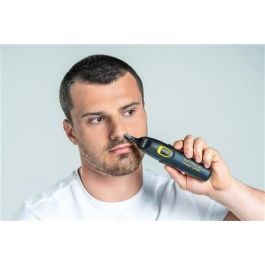 Wahl 09893-0460 Multigroomer con/sin Cable para Nariz, Orejas y Cejas, Agarre Extremo Avanzado, 4 Cabezales Intercambiables y 8 Peines Guía