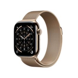 Apple Watch S11 Titan Gold Cellular 42mm con Correa Milanaise Dorada