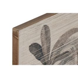DKD Home Decor Cuadro Colonial de Algodón y Abeto con Palmeras Verde Beige 70 x 120 cm (2 Unidades)