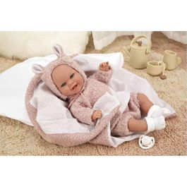 Muñeca elegance babyto rosa con manta (muñeca de peso) 35 cm cuerpo blando Muñeca elegance babyto rosa con manta (muñeca de peso) 35 cm cuerpo blando