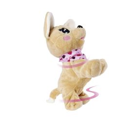 Chi Chi Love Peluche interactivo Baby Boo 30 cm Unisex Marrón y Rosa Juguete Niños y Niñas 3 años+ AUC4006592067885
