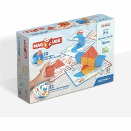 Geomag GEO0871772003021 Bloques magnéticos Magicube y tarjetas, 16 piezas, educativo, plástico reciclado Precio: 40.49999954. SKU: B1ABKTWH43