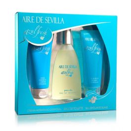 Aire de Sevilla Azul Fresh Estuche Mujer Eau de Toilette 150ml + Crema Corporal 150ml + Gel Exfoliante 150ml 3 piezas Precio: 14.49999991. SKU: S0588233