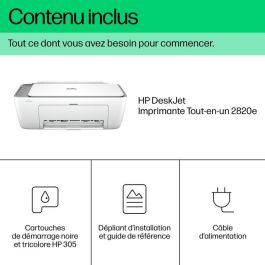 HP 2820e Impresora Multifunción DeskJet Compacta Inalámbrica para Casa - Imprime, Escanea, Copia, Compatible con HP+