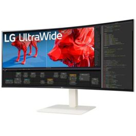 LG 38" 38BR85QC-W Ultrawide Curved Monitor IPS 21:9 HDMI DP USB 1ms Blanco