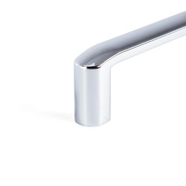 Viefe Tirador Modelo Roma de Zamak Cromo 192 mm. Elegante tirador para Muebles de Cocina y Baño de Diseño Minimalista Curvo Viefe Tirador Modelo Roma de Zamak Cromo 192 mm. Elegante tirador para Muebles de Cocina y Baño de Diseño Minimalista Curvo