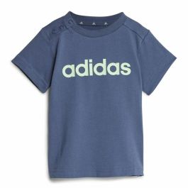 Conjunto Deportivo para Bebé Adidas I Lin Co Set Infantil Azul Gris Multicolor