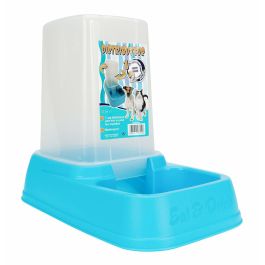 Aime Dispensador de agua y comida 2 en 1 para perros y gatos 3,7 L, práctico, antideslizante, robusto y portátil.