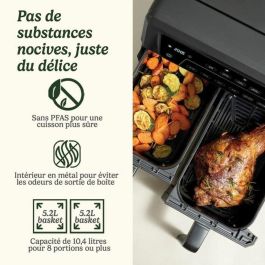 Cuisinart Freidora de Aire AFD10OBLE, Doble Tanque, Negra, 10.4 L, 2400 W