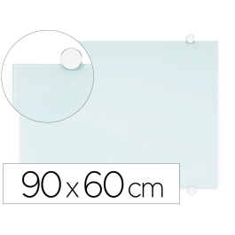 Q-connect Pizarra Blanca Magnética de Cristal Templado 90x60 cm con Marco de Aluminio Precio: 171.49999977. SKU: B1D3LBAS7L