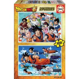 PUZZLE 2x100 DRAGON BALL DE 6-8 AÑOS EDUCA BORRAS 18214