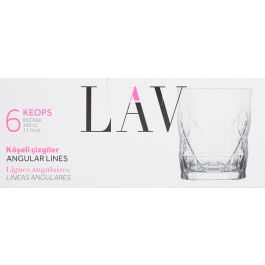Lav Set 6 Vasos Keops 345 cc (8 Cajas)