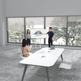 Vivolink VLFS3770 Soporte Móvil Rotativo Blanco para Pantallas 37-70" hasta 70kg, VESA 600x400, Giro 90 Grados